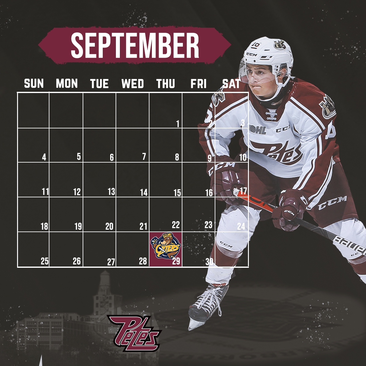 September 2022 Petes Schedule