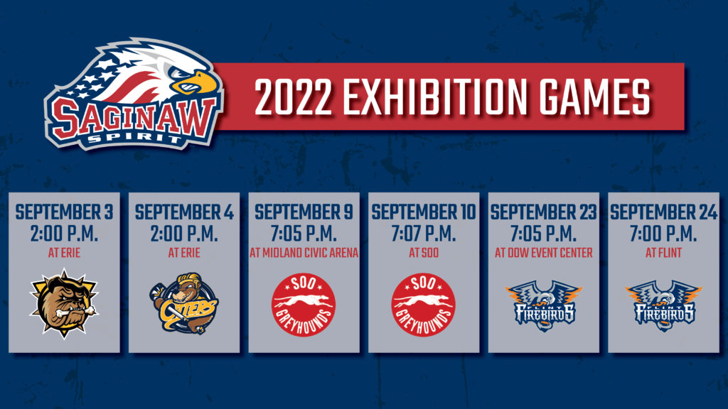 Spirit announce 2022 Exhibition schedule - Saginaw Spirit