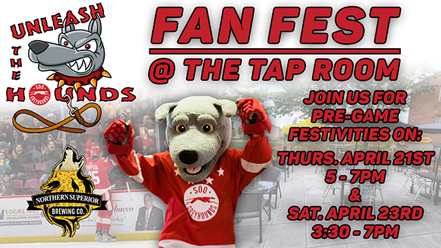 Hounds ‘tap’ Northern Superior for Playoff FanFest – Soo Greyhounds Hounds ‘tap’ Northern Superior for Playoff FanFest – Soo Greyhounds