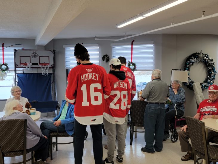 PHOTOS (20); Visit to the Great Northern Retirement Home Soo Greyhounds